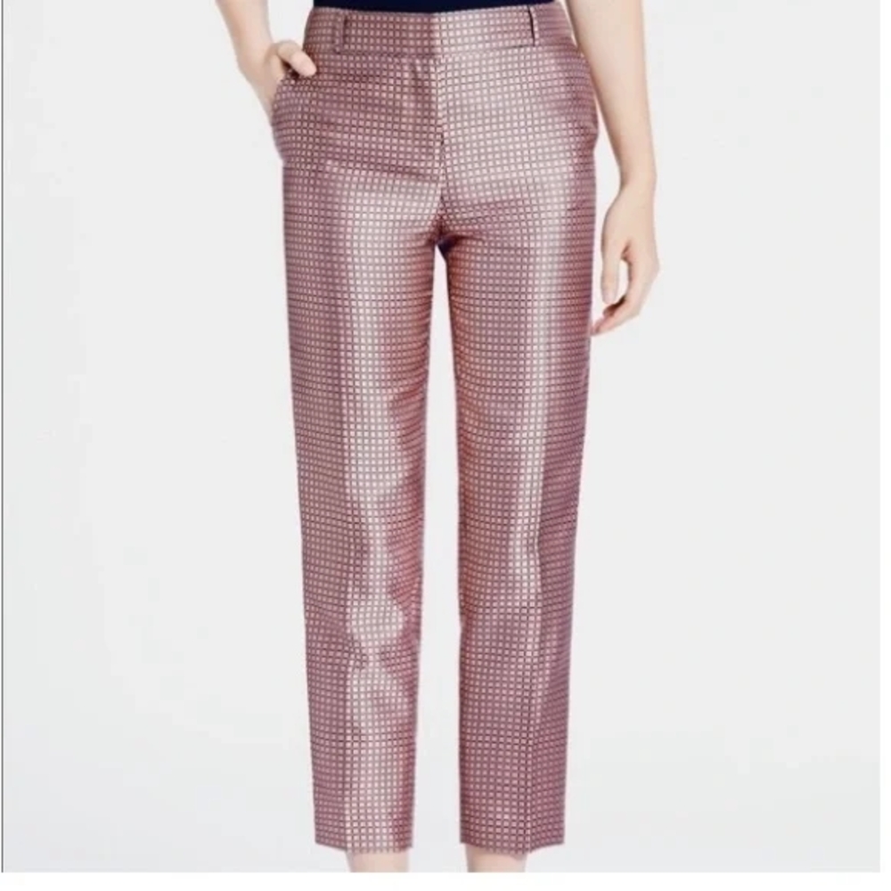 Kate Spade Mauve Patterned Cropped Pants